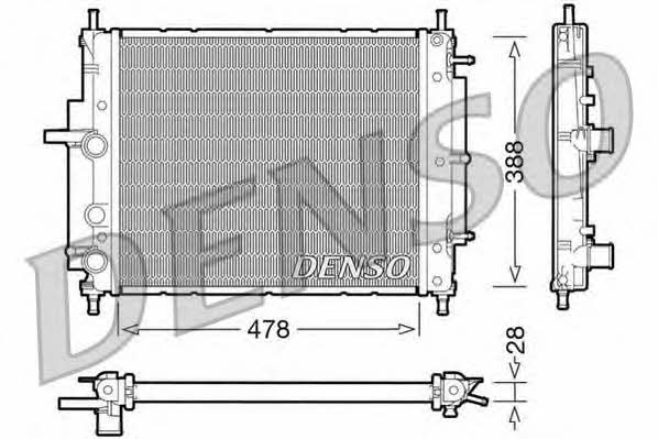 DENSO DRM09032 Radiator, engine cooling DRM09032: Buy near me in Poland at 2407.PL - Good price!