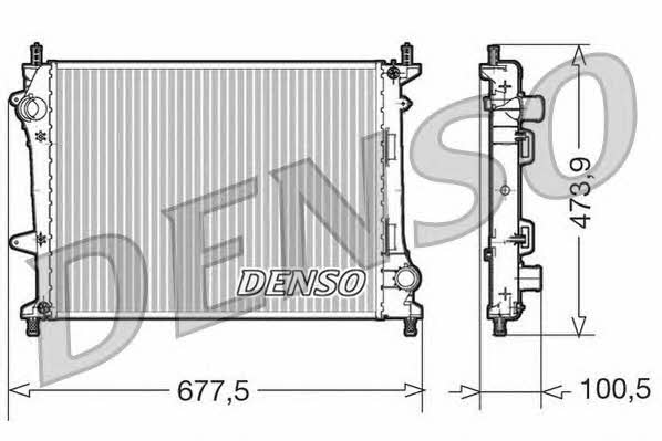 DENSO DRM09037 Радиатор охлаждения двигателя DRM09037: Отличная цена - Купить в Польше на 2407.PL!