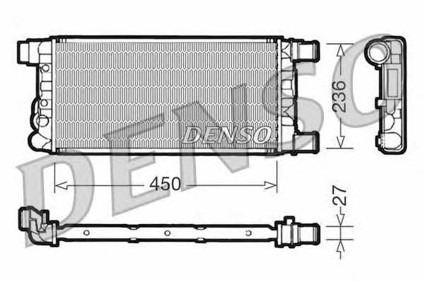 DENSO DRM09041 Radiator, engine cooling DRM09041: Buy near me in Poland at 2407.PL - Good price!
