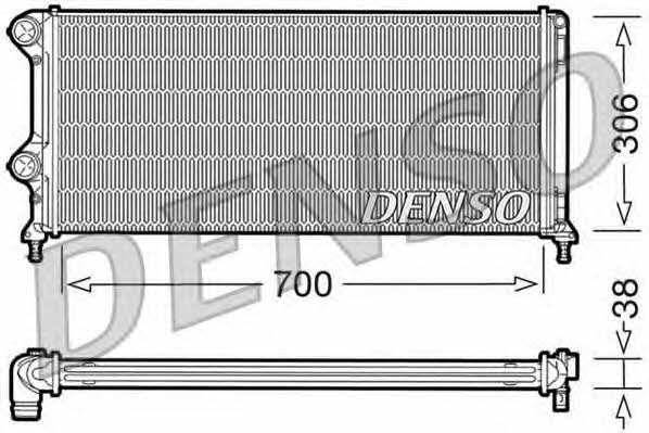 DENSO DRM09060 Радиатор охлаждения двигателя DRM09060: Отличная цена - Купить в Польше на 2407.PL!