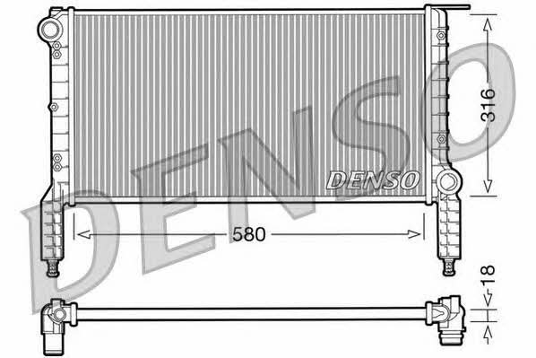 DENSO DRM09064 Radiator, engine cooling DRM09064: Buy near me in Poland at 2407.PL - Good price!
