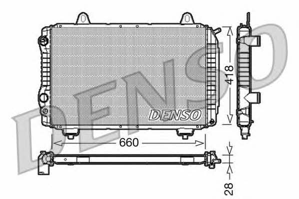 DENSO DRM09071 Radiator, engine cooling DRM09071: Buy near me in Poland at 2407.PL - Good price!