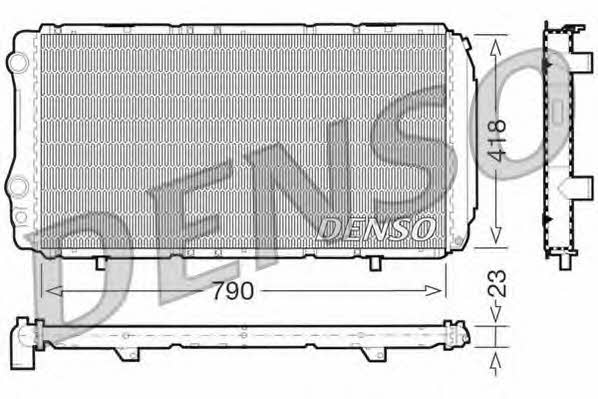 DENSO DRM09074 Radiator, engine cooling DRM09074: Buy near me in Poland at 2407.PL - Good price!