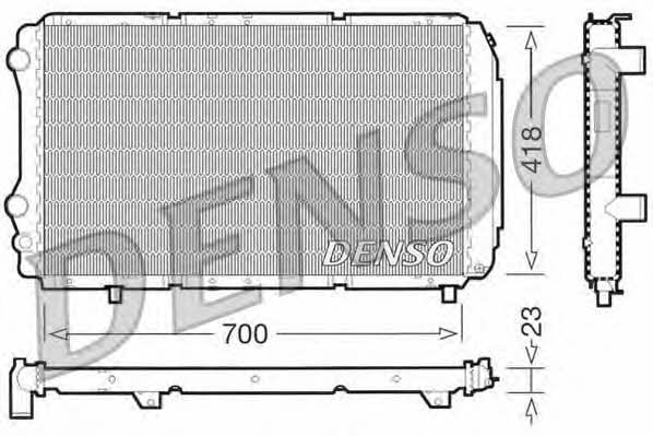 DENSO DRM09077 Radiator, engine cooling DRM09077: Buy near me in Poland at 2407.PL - Good price!