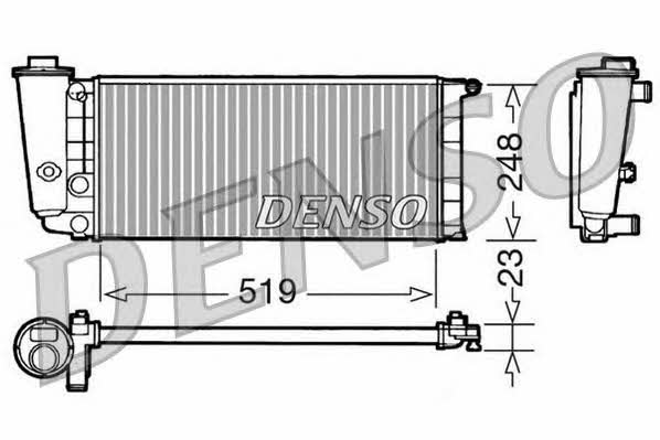 DENSO DRM09080 Радіатор охолодження двигуна DRM09080: Приваблива ціна - Купити у Польщі на 2407.PL!