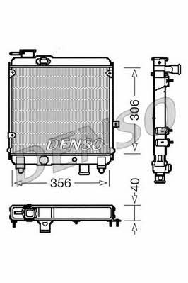 DENSO DRM09081 Radiator, engine cooling DRM09081: Buy near me in Poland at 2407.PL - Good price!