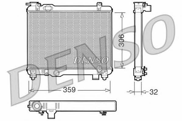 DENSO DRM09082 Radiator, engine cooling DRM09082: Buy near me in Poland at 2407.PL - Good price!