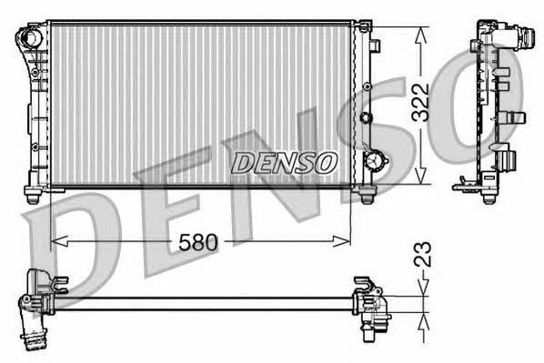 DENSO DRM09085 Radiator, engine cooling DRM09085: Buy near me in Poland at 2407.PL - Good price!
