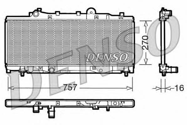 DENSO DRM09092 Chłodnica, układ chłodzenia silnika DRM09092: Dobra cena w Polsce na 2407.PL - Kup Teraz!