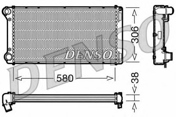 DENSO DRM09098 Радиатор охлаждения двигателя DRM09098: Отличная цена - Купить в Польше на 2407.PL!