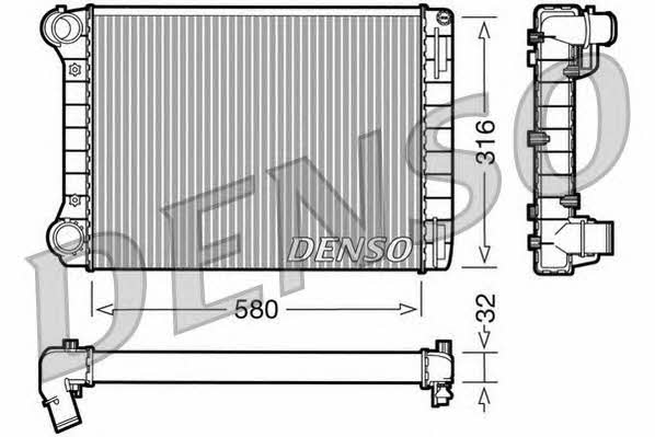 DENSO DRM09101 Radiator, engine cooling DRM09101: Buy near me in Poland at 2407.PL - Good price!