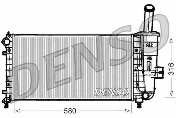 DENSO DRM09102 Radiator, engine cooling DRM09102: Buy near me in Poland at 2407.PL - Good price!