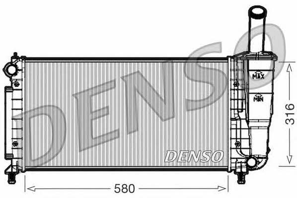 DENSO DRM09105 Radiator, engine cooling DRM09105: Buy near me in Poland at 2407.PL - Good price!