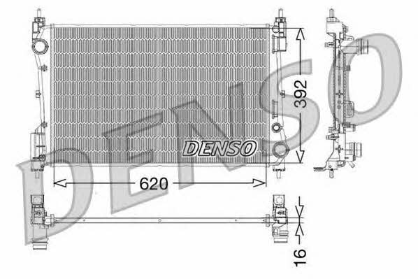 DENSO DRM09114 Radiator, engine cooling DRM09114: Buy near me in Poland at 2407.PL - Good price!
