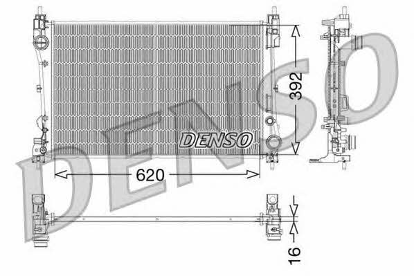 DENSO DRM09115 Radiator, engine cooling DRM09115: Buy near me in Poland at 2407.PL - Good price!
