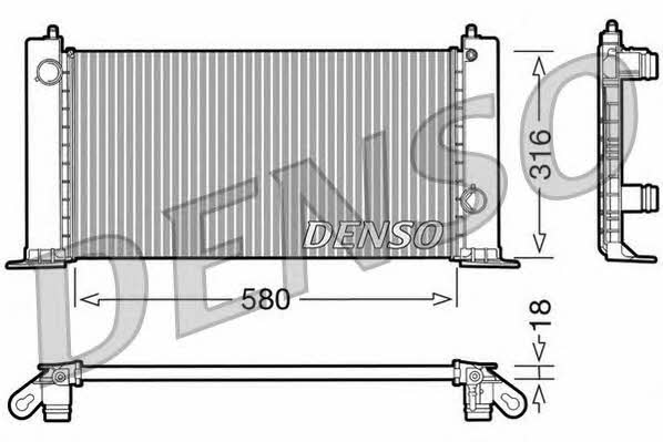 DENSO DRM09120 Radiator, engine cooling DRM09120: Buy near me at 2407.PL in Poland at an Affordable price!