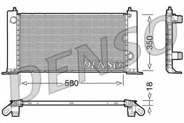 DENSO DRM09121 Radiator, engine cooling DRM09121: Buy near me in Poland at 2407.PL - Good price!