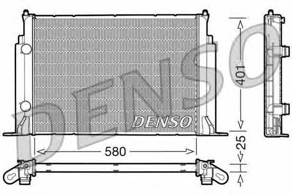 DENSO DRM09122 Радиатор охлаждения двигателя DRM09122: Отличная цена - Купить в Польше на 2407.PL!