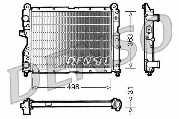 DENSO DRM09131 Радиатор охлаждения двигателя DRM09131: Отличная цена - Купить в Польше на 2407.PL!