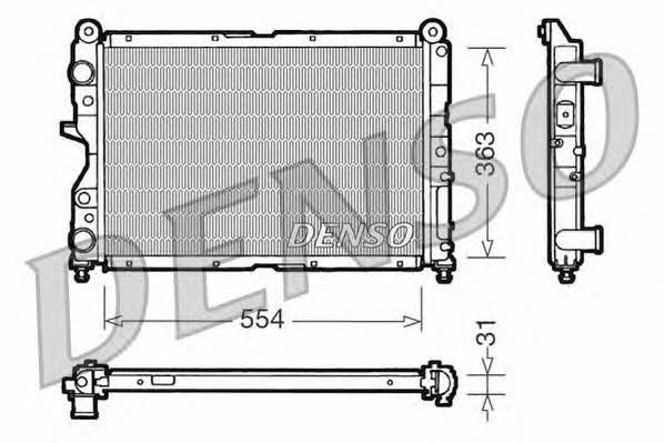 DENSO DRM09132 Radiator, engine cooling DRM09132: Buy near me in Poland at 2407.PL - Good price!