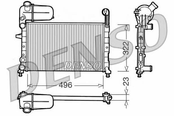 DENSO DRM09133 Radiator, engine cooling DRM09133: Buy near me in Poland at 2407.PL - Good price!