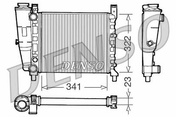 DENSO DRM09141 Radiator, engine cooling DRM09141: Buy near me in Poland at 2407.PL - Good price!