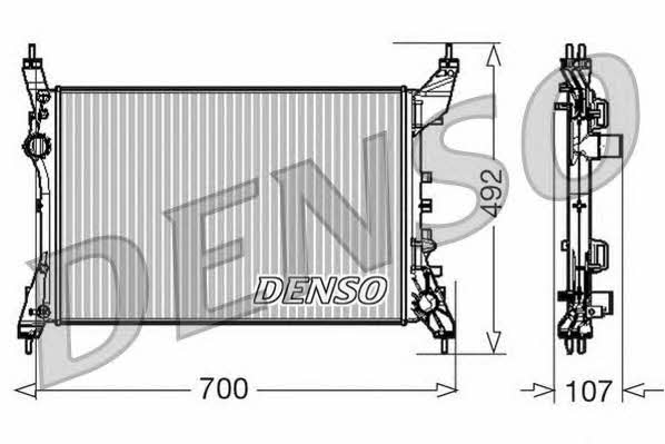 DENSO DRM09170 Radiator, engine cooling DRM09170: Buy near me in Poland at 2407.PL - Good price!