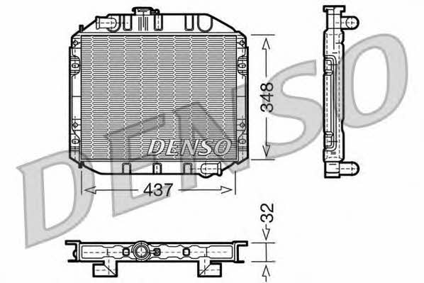 DENSO DRM10001 Radiator, engine cooling DRM10001: Buy near me in Poland at 2407.PL - Good price!