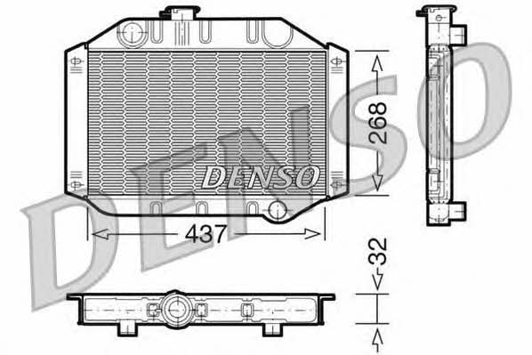 DENSO DRM10010 Radiator, engine cooling DRM10010: Buy near me in Poland at 2407.PL - Good price!