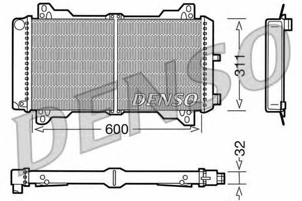 DENSO DRM10012 Радиатор охлаждения двигателя DRM10012: Отличная цена - Купить в Польше на 2407.PL!