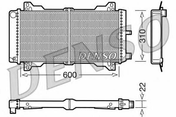 DENSO DRM10013 Radiator, engine cooling DRM10013: Buy near me in Poland at 2407.PL - Good price!