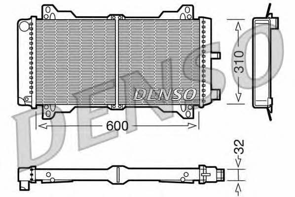 DENSO DRM10014 Радиатор охлаждения двигателя DRM10014: Отличная цена - Купить в Польше на 2407.PL!