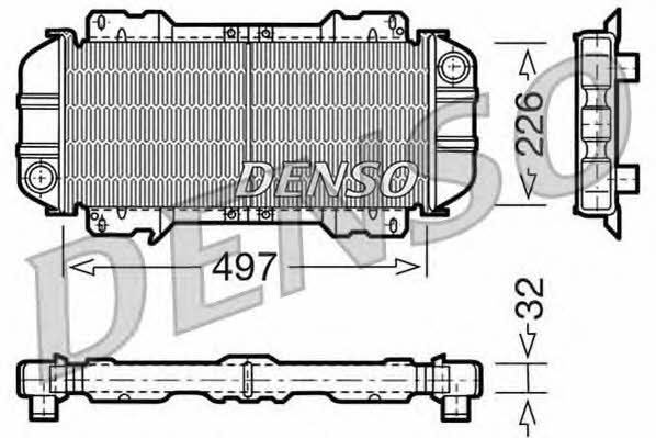 DENSO DRM10015 Радіатор охолодження двигуна DRM10015: Приваблива ціна - Купити у Польщі на 2407.PL!