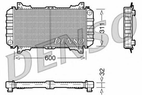 DENSO DRM10016 Radiator, engine cooling DRM10016: Buy near me in Poland at 2407.PL - Good price!