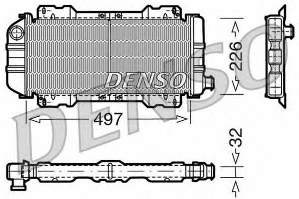 DENSO DRM10017 Радиатор охлаждения двигателя DRM10017: Отличная цена - Купить в Польше на 2407.PL!