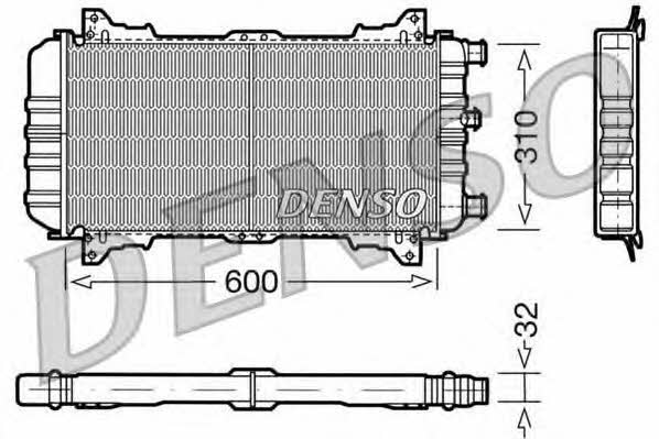 DENSO DRM10018 Радиатор охлаждения двигателя DRM10018: Отличная цена - Купить в Польше на 2407.PL!