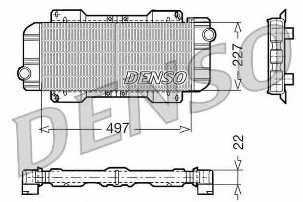 DENSO DRM10019 Radiator, engine cooling DRM10019: Buy near me in Poland at 2407.PL - Good price!