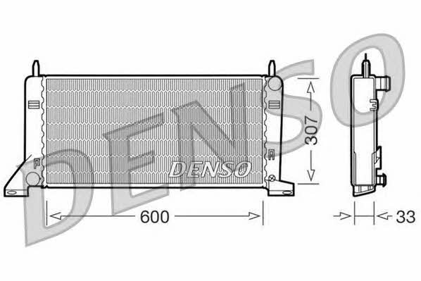 DENSO DRM10021 Radiator, engine cooling DRM10021: Buy near me in Poland at 2407.PL - Good price!