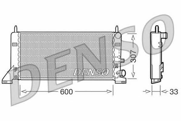 DENSO DRM10023 Radiator, engine cooling DRM10023: Buy near me in Poland at 2407.PL - Good price!
