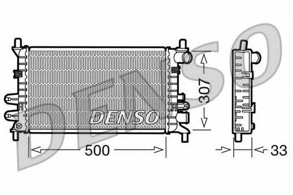 DENSO DRM10027 Радиатор охлаждения двигателя DRM10027: Отличная цена - Купить в Польше на 2407.PL!