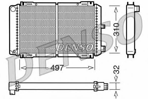 DENSO DRM10031 Радиатор охлаждения двигателя DRM10031: Отличная цена - Купить в Польше на 2407.PL!