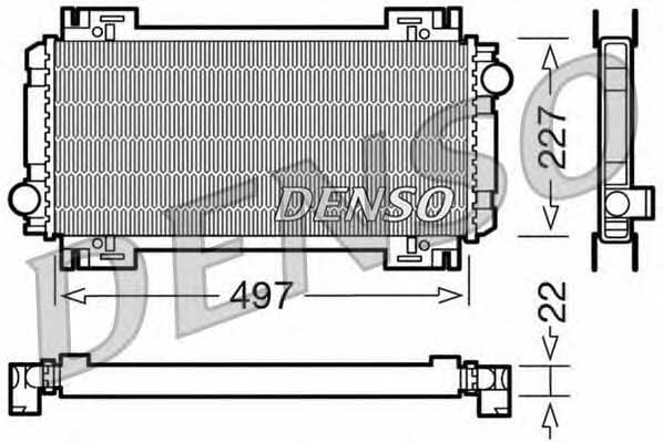 DENSO DRM10032 Радиатор охлаждения двигателя DRM10032: Отличная цена - Купить в Польше на 2407.PL!