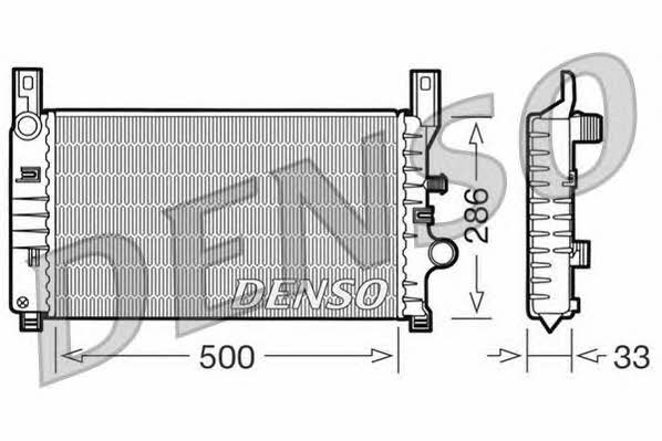 DENSO DRM10034 Радиатор охлаждения двигателя DRM10034: Отличная цена - Купить в Польше на 2407.PL!