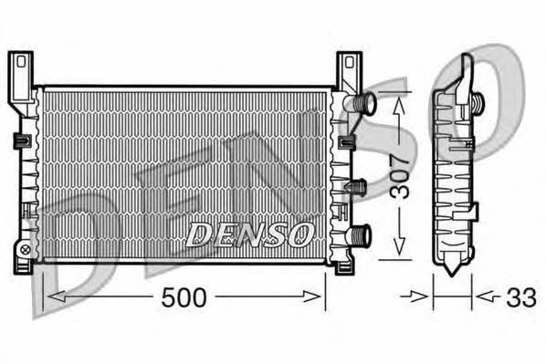 DENSO DRM10035 Радіатор охолодження двигуна DRM10035: Приваблива ціна - Купити у Польщі на 2407.PL!