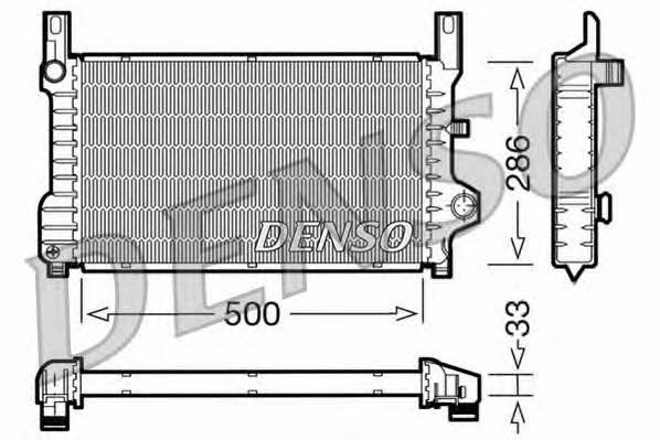 DENSO DRM10036 Радиатор охлаждения двигателя DRM10036: Отличная цена - Купить в Польше на 2407.PL!