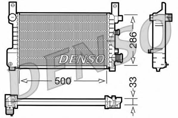 DENSO DRM10037 Radiator, engine cooling DRM10037: Buy near me in Poland at 2407.PL - Good price!