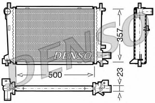 DENSO DRM10038 Радиатор охлаждения двигателя DRM10038: Отличная цена - Купить в Польше на 2407.PL!