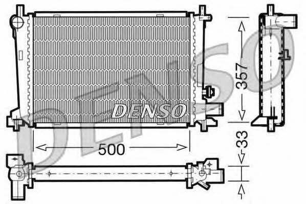 DENSO DRM10039 Radiator, engine cooling DRM10039: Buy near me in Poland at 2407.PL - Good price!