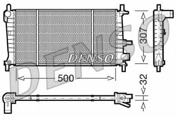 DENSO DRM10041 Radiator, engine cooling DRM10041: Buy near me in Poland at 2407.PL - Good price!