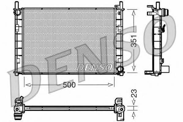 DENSO DRM10045 Радіатор охолодження двигуна DRM10045: Приваблива ціна - Купити у Польщі на 2407.PL!